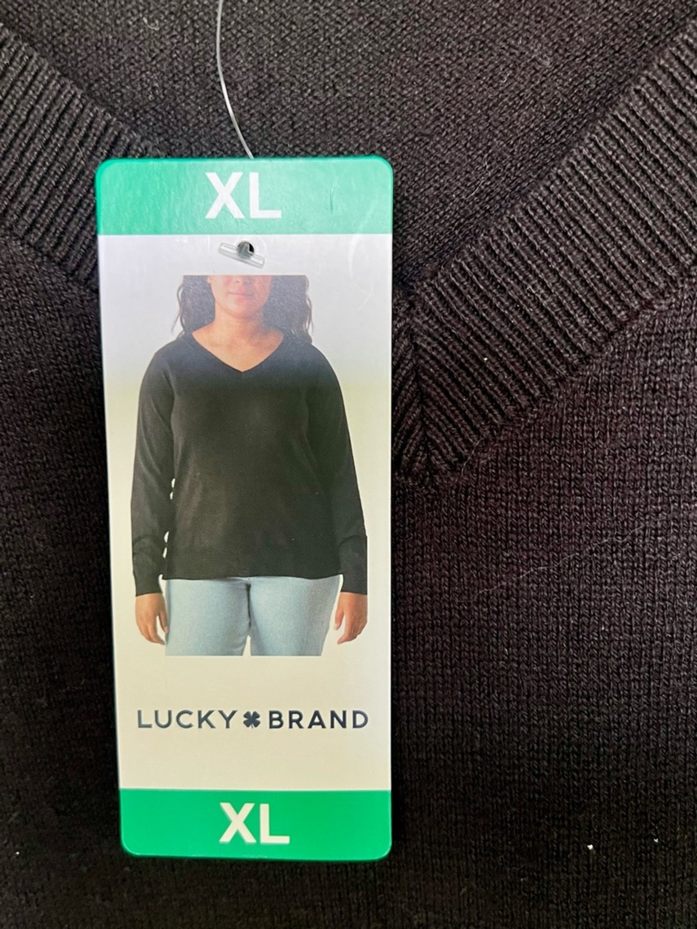 Lucky Brand Dark Plum V-Neck Sweater